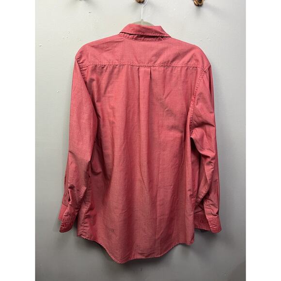 Zaxbys Employee Shirt Mens medium‎ Button front Pockets Red Long sleeve - Picture 2 of 6